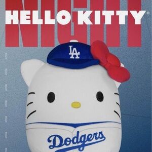 Sanrio Hello Kitty Dodgers Plush with Blue Cap